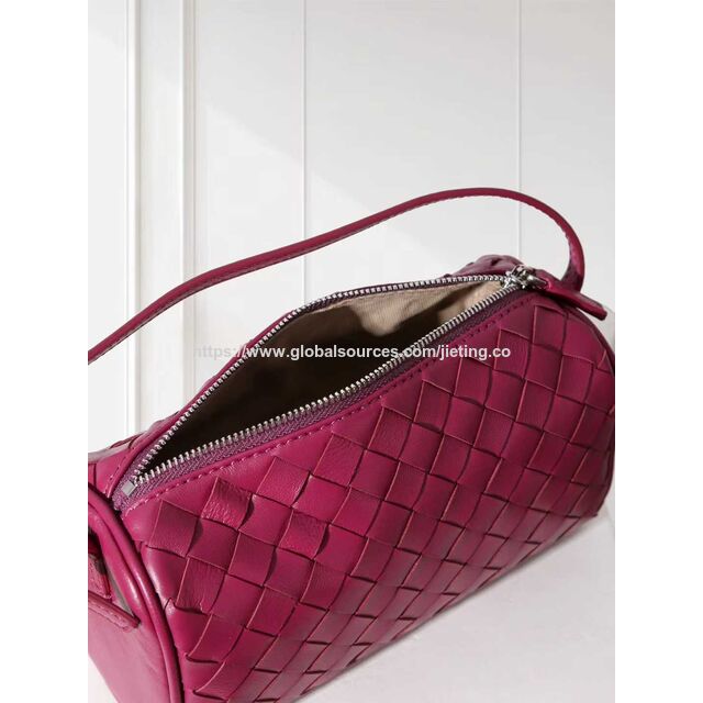 Wholesale Crocheted shoulder bag crocheted handbag braided bag woven leather bag woven crossbody (JT2925)
