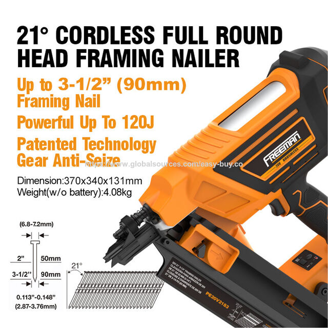 Pneumatic nailers 21V Battery Powered Concrete Nailer DCCN27 Equipped with Nails 15-27MM