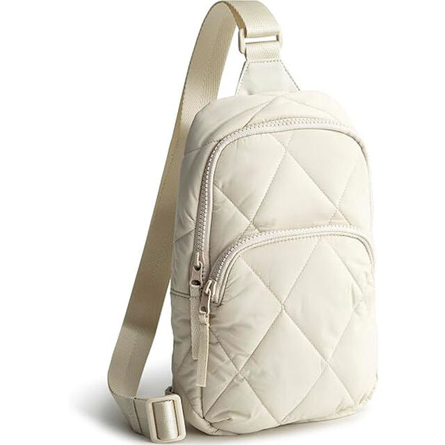 Durable Sling Bag Nylon Crossbody Purse Featherweight Sling Backpack Adjustable Strap Shoulder for Women Travel