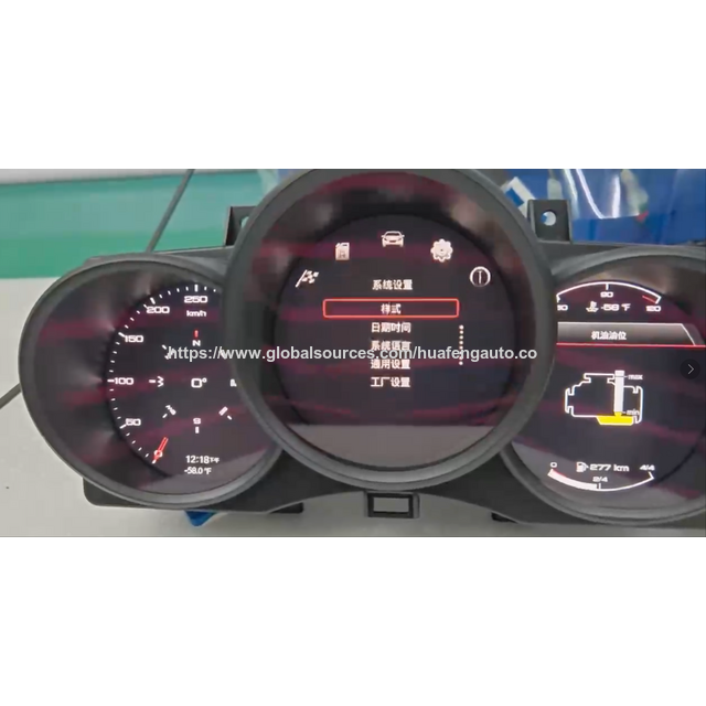 Panel de Instrumentos Digital LCD para Coche, Salpicadero, Cabina, Velocímetro para Porsche Macan