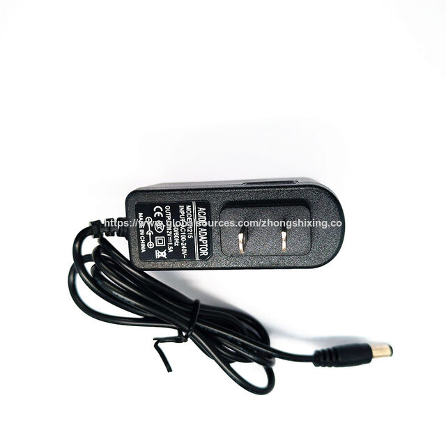 12V 1.5A AC/DC Power Adapter 18W Universal Wall Charger with 5.5x2.1mm DC Plug