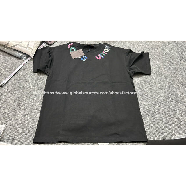 T-shirt décontracté de haute qualité en gros, nouvelle mode pour hommes, col rond, t-shirt en coton de marque AAA