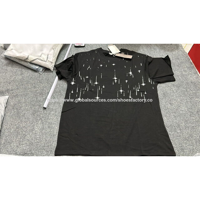 T-shirt décontracté de haute qualité en gros, nouvelle mode pour hommes, col rond, t-shirt en coton de marque AAA