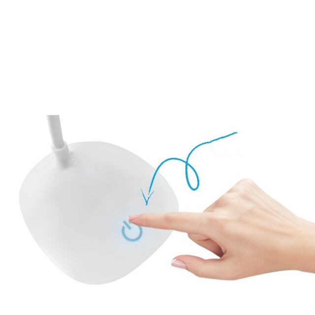 Lâmpada de mesa LED personalizável no atacado para aprendizado, proteção ocular, carregamento USB, mini lâmpada de mesa tátil para quarto e cabeceira