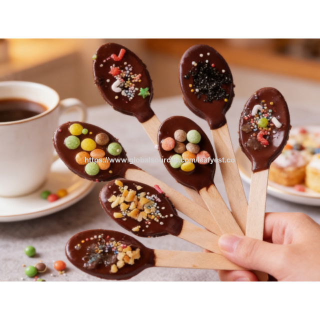 Colher de madeira descartável premium de 160 mm para comer sopa, café, chocolate, sorvete, bolo, sobremesa, festa, pequenos utensílios