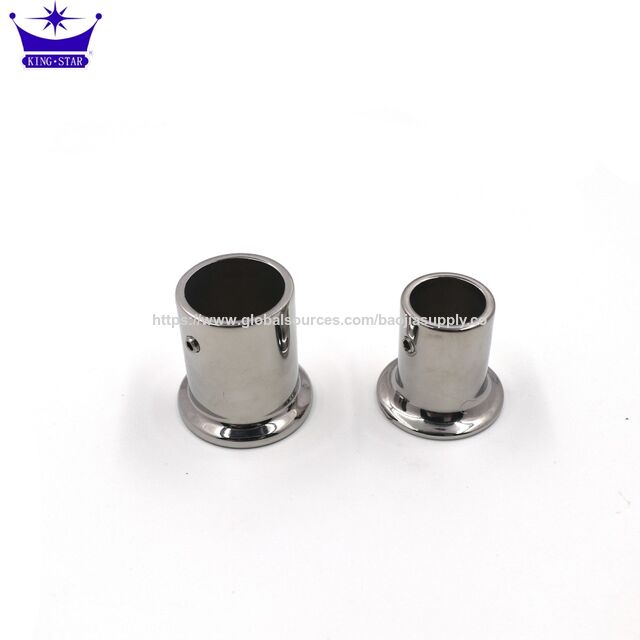 Adjustable Stainless Steel Rod Connector Polished Finish Heavy Duty Frame Hardware for Secure Curtain and Display Rack Mounting