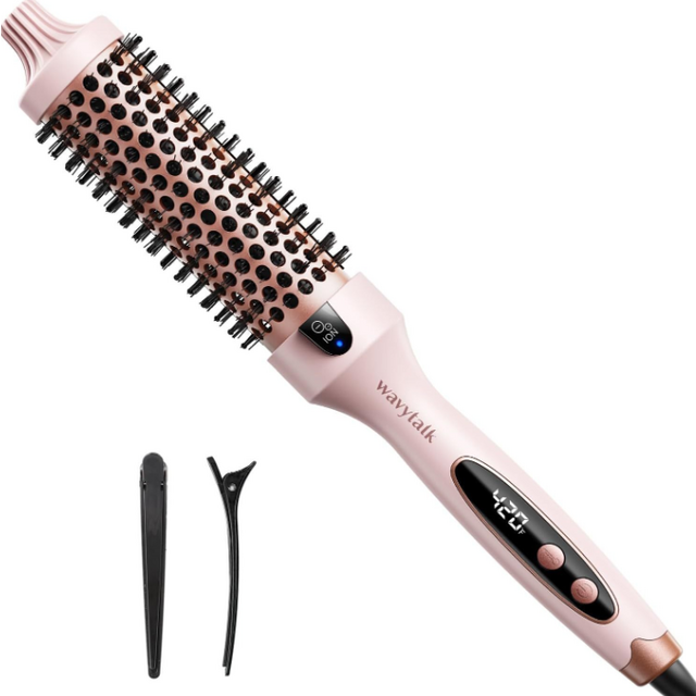 Peigne pour cheveux raides et duveteux, sèche-cheveux à permanente, tige de curling, sèche-cheveux à frange sous-pliée à double usage, fer à friser