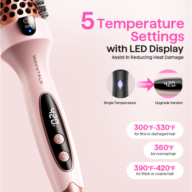 Peigne pour cheveux raides et duveteux, sèche-cheveux à permanente, tige de curling, sèche-cheveux à frange sous-pliée à double usage, fer à friser