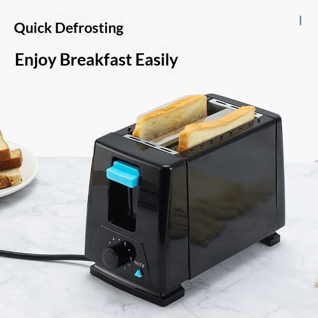 Torradeira Elétrica Automática de Aço Inoxidável Doméstica, Eletrodoméstico Multifuncional para Cozinha, Máquina de Sanduíche para Café da Manhã
