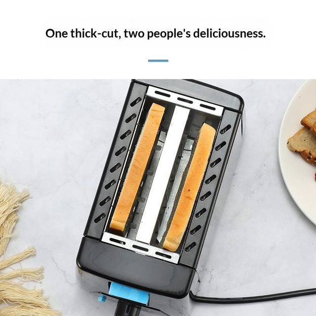 Torradeira Elétrica Automática de Aço Inoxidável Doméstica, Eletrodoméstico Multifuncional para Cozinha, Máquina de Sanduíche para Café da Manhã