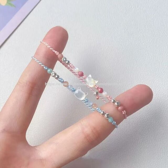 Pulseiras de pérolas de imitação estilo simples, pulseira de plástico com bom preço, aceitamos design personalizado