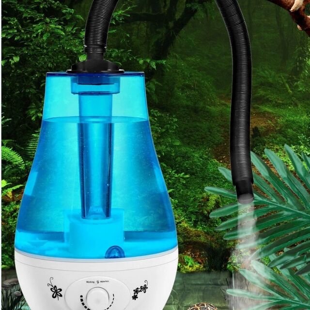 Humidificador para Reptiles 220V/110V con Manguera para Animales y Plantas, Rociador para Terrarios