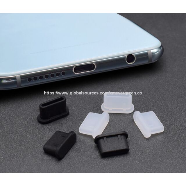 Universelle Staubschutzstecker für USB C, Weiche Silikon-Ladeanschluss-Stecker für Smartphones, Computer, Notebooks