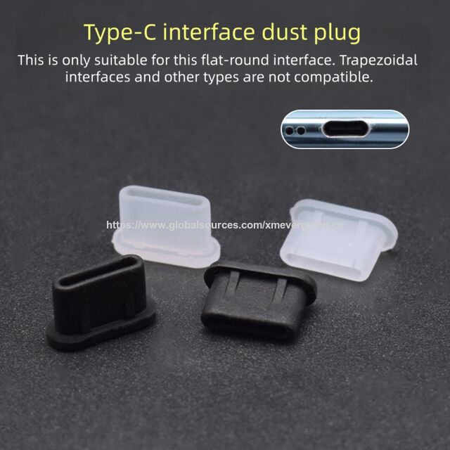 Universelle Staubschutzstecker für USB C, Weiche Silikon-Ladeanschluss-Stecker für Smartphones, Computer, Notebooks
