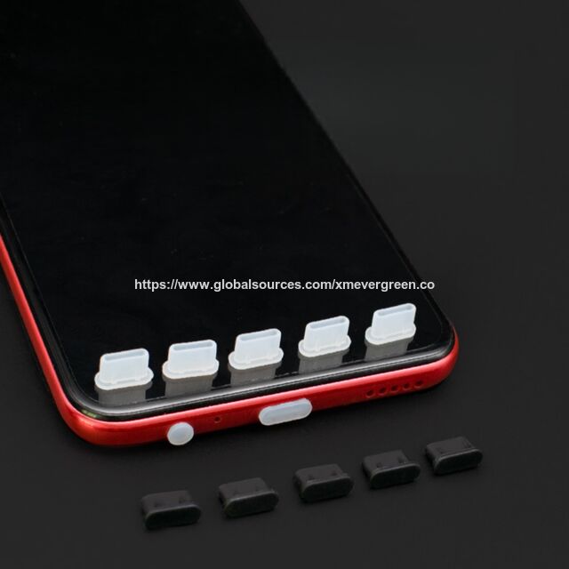 Universelle Staubschutzstecker für USB C, Weiche Silikon-Ladeanschluss-Stecker für Smartphones, Computer, Notebooks
