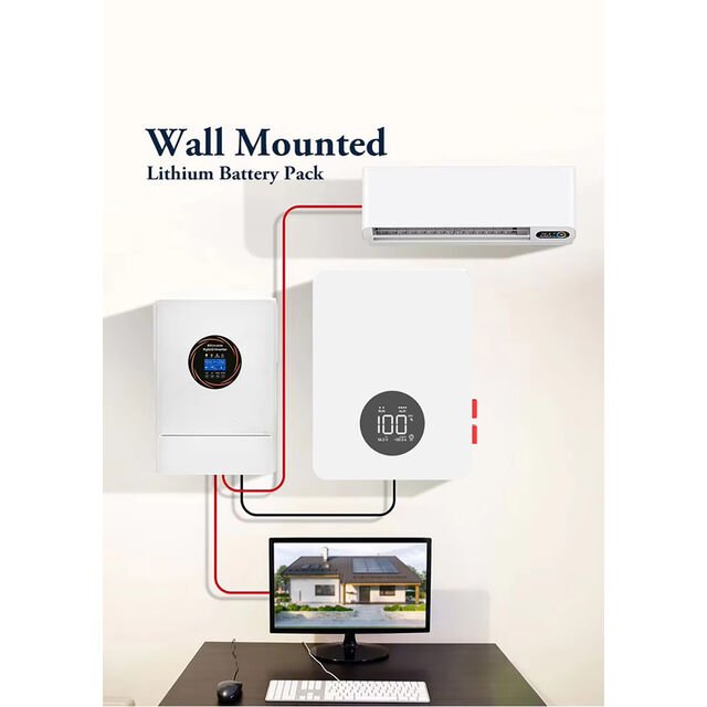 Prix usine Ultra-Compact Carré 5KWH LiFePO4 Batterie support Bluetooth et WiFi pour stockage d'énergie domestique