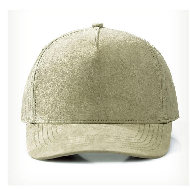 Casquette de baseball unie brodée personnalisée avec logo en daim, personnalité, 5 panneaux, haute couronne, vente en gros, pour l'extérieur