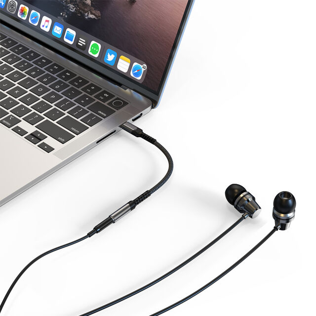 Adaptador de Fone de Ouvido USB C para 3.5mm OEM ODM, Adaptador de Áudio Tipo C para 3.5mm