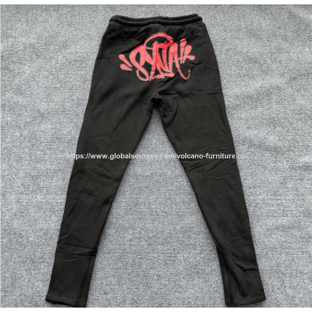Pantalons de sport tendance en polaire matelassée style hip-hop américain Synaworld Drill en gros