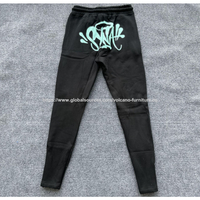 Pantalons de sport tendance en polaire matelassée style hip-hop américain Synaworld Drill en gros
