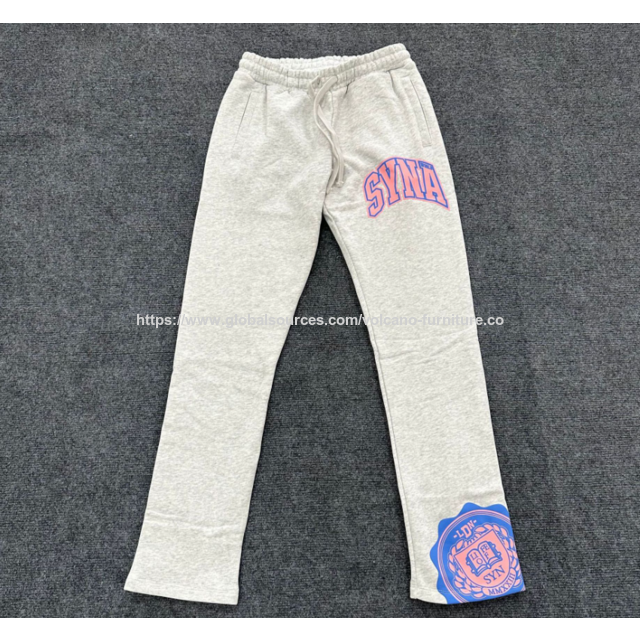 Pantalons de sport tendance en polaire matelassée style hip-hop américain Synaworld Drill en gros