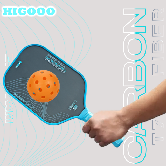 HIGOOO GEN4 Wave Foam Core Pickleball Schläger Trufoam 16mm Toray Carbon Fiber Pickleball Schläger Raue Oberfläche Langlebig