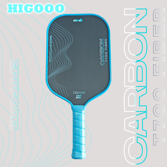 HIGOOO GEN4 Wave Foam Core Pickleball Schläger Trufoam 16mm Toray Carbon Fiber Pickleball Schläger Raue Oberfläche Langlebig