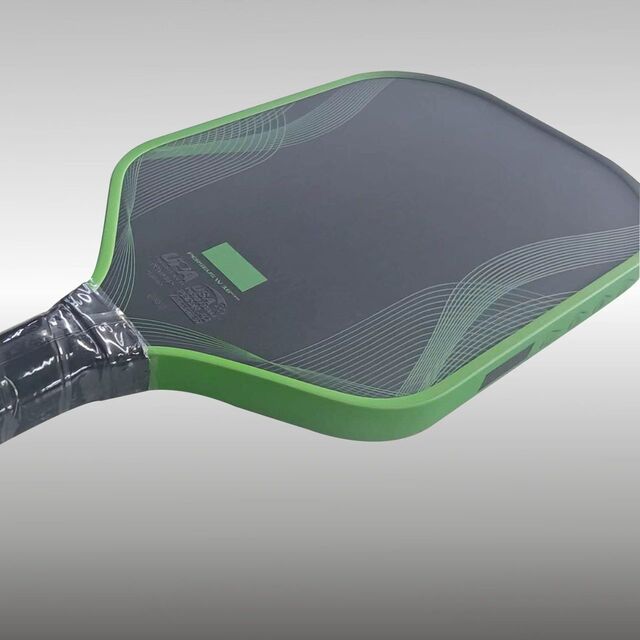 USAPA-zugelassenes RAZORX Pro IV Monvik Green Pickleball-Schläger - 16mm GEN4 TFP Schaumstoffkern - Toray Carbon Fiber - Längliche Form