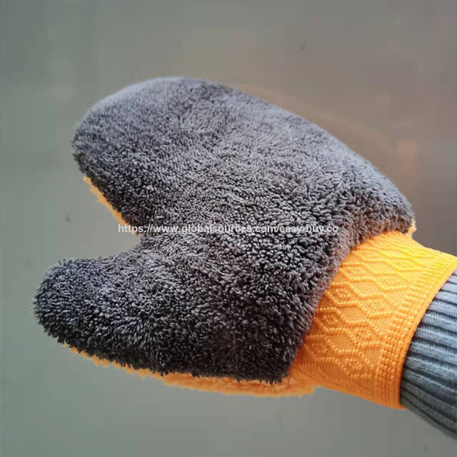 Autowaschset: Chenille-Autowaschhandschuh, verdickt, kratzt nicht auf dem Lack, weiche staubentfernende Fasern