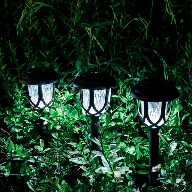 Solar-Gartenleuchten für den Außenbereich, LED-Dekorationsleuchten für Rasen, wasserdichte Bodenleuchten im Café-Stil