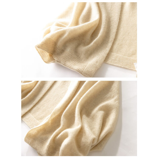 Weicher Damen Capelet Poncho Pullover aus reiner Kaschmirwolle
