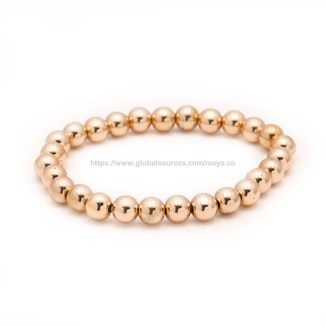 Elastische Perlenarmbänder aus Modeschmuck mit Charm-Anhängern
