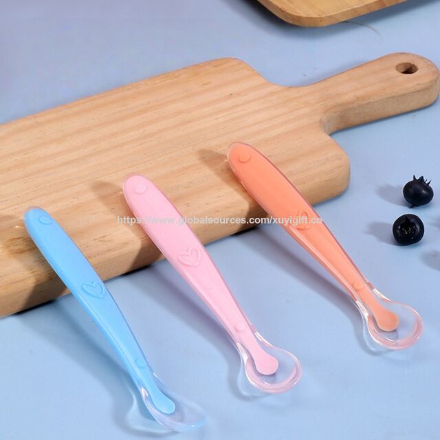 Cucharas de Silicona Suave para Alimentación de Bebés al por Mayor - Cuchara de Silicona para Suplemento Alimenticio de Recién Nacidos