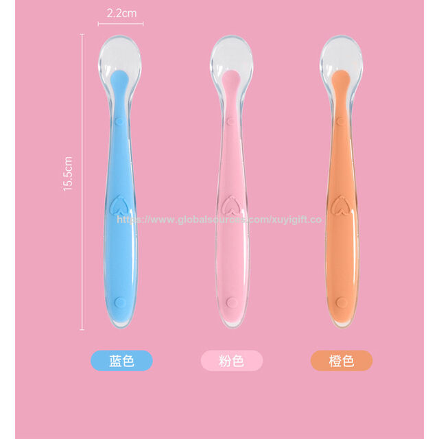 Cucharas de Silicona Suave para Alimentación de Bebés al por Mayor - Cuchara de Silicona para Suplemento Alimenticio de Recién Nacidos