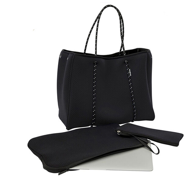 Individuell angepasste Neopren Strandtasche, große Einkaufstasche mit herausnehmbarer kleiner Tasche