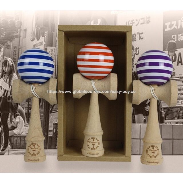 Kendama Japonais Kenyu pour Adultes et Enfants - Balle de Compétition, Jouet Lune pour la Fête des Enfants, Balle Antidérapante pour Débutants avec Compétences