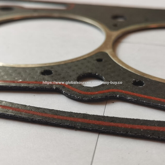 Gasket kepala silinder mesin bensin, kit penggantian gasket kepala suhu tinggi dengan baut