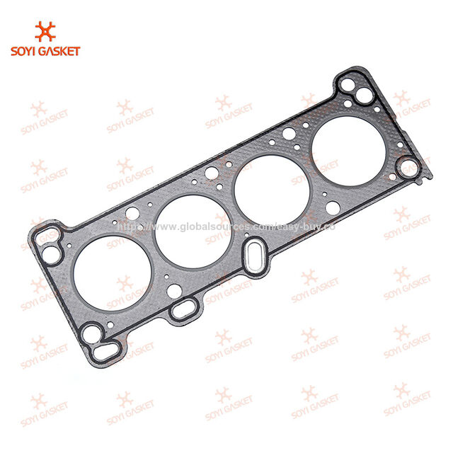 Gasket kepala silinder mesin bensin, kit penggantian gasket kepala suhu tinggi dengan baut