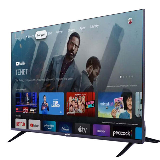 Televisor LED 4K UHD Android Smart TV de 43, 50, 55 pulgadas con WiFi y Bluetooth integrados, Netflix, YouTube, Asistente de Google, Pantalla Plana