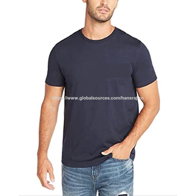 Camiseta de algodón para hombre con logotipo y color personalizables - Venta al por mayor