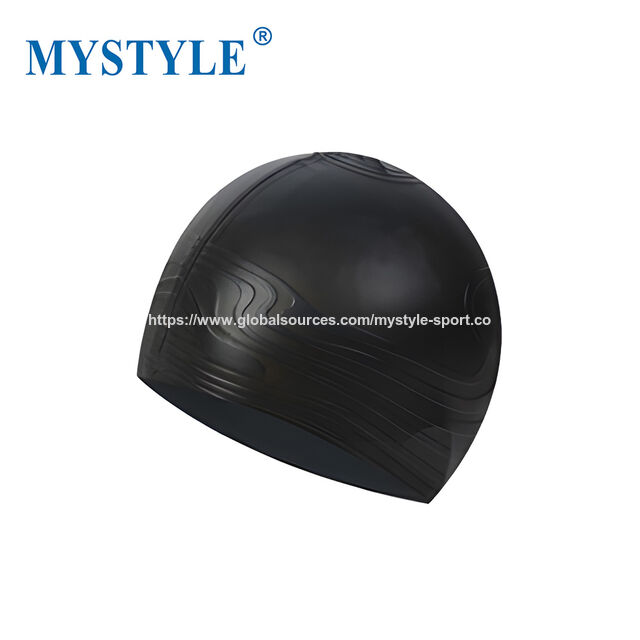 Gorros de Natación de Silicona de Moda con Diseño 3D en Relieve, Protección UV, Cómodos para Natación Prolongada, Pedidos Personalizados Aceptados