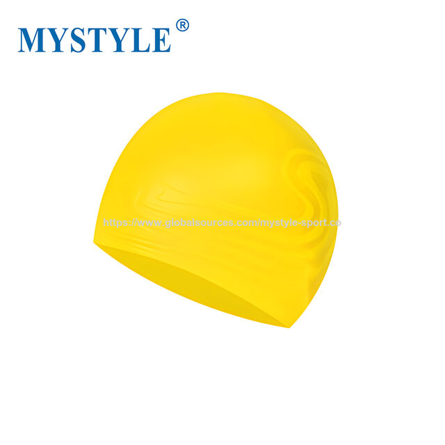 Gorros de Natación de Silicona de Moda con Diseño 3D en Relieve, Protección UV, Cómodos para Natación Prolongada, Pedidos Personalizados Aceptados
