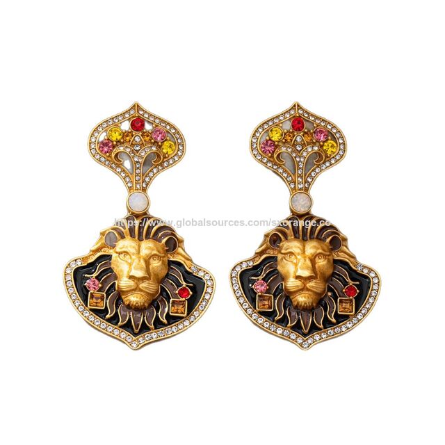 Vente en gros Boucles d'oreilles puces Boho Vintage, boucles d'oreilles pendantes baroques chunky, boucles d'oreilles clip rétro statement pour femmes