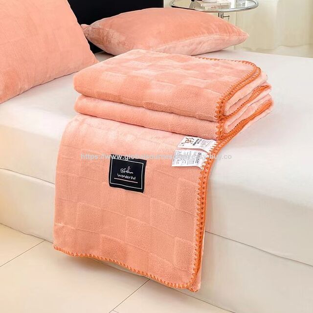 Raschel-Decken Bambus-Fleece-Decke, verdickte doppelseitige Fleece-Decke, warme Winterdecke, Sofadecke, Klimaanlage
