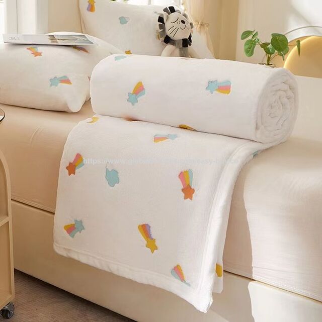 Raschel-Decken Bambus-Fleece-Decke, verdickte doppelseitige Fleece-Decke, warme Winterdecke, Sofadecke, Klimaanlage