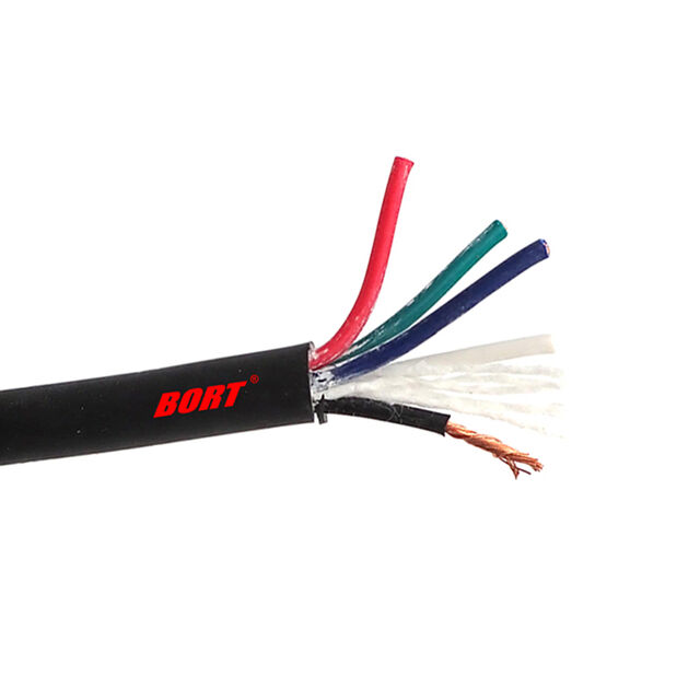 كابل تحكم مرن UL2570 1000 فولت 80 درجة مئوية 26AWG متعدد النواة نحاس مطلي بالقصدير مع درع PVC