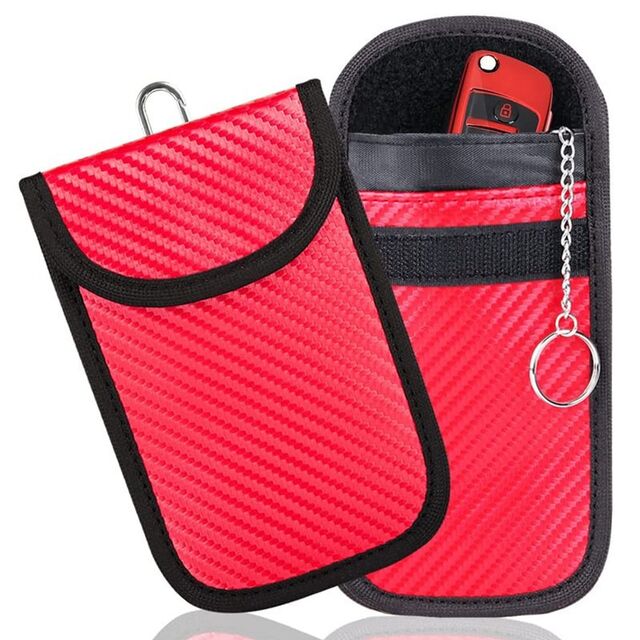 Caja de Bloqueo de Señal para Llave de Coche, Jaula de Faraday, Paquete de Control Remoto, Accesorios para Coche con Bloqueo RFID sin Llave