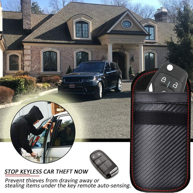 Caja de Bloqueo de Señal para Llave de Coche, Jaula de Faraday, Paquete de Control Remoto, Accesorios para Coche con Bloqueo RFID sin Llave
