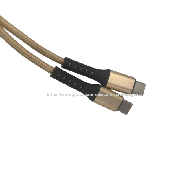 Kabel Charger Anyaman Nilon 3 meter Grosir 60W Fast Charging Kabel Tipe C untuk Kabel Data Ponsel