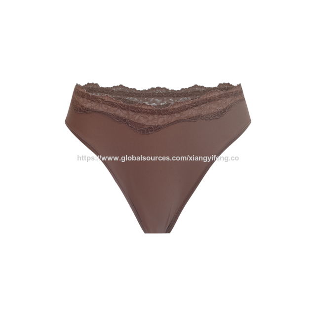 Weicher Spitzen-Tanga-Slip für Damen, Damen-Spitzen-Tanga, hautfreundliche, weiche und atmungsaktive Dreiecks-Slips, OEM/ODM-Bekleidungsfabrik